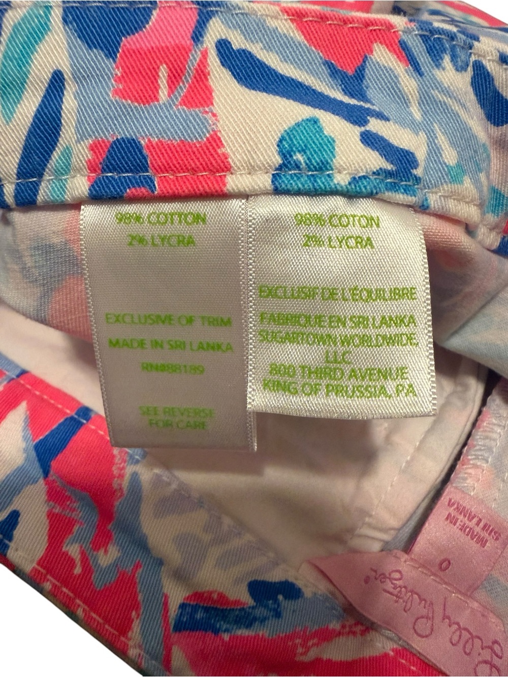 Lilly Pulitzer Hazelle Stretch Shorts – Cosmic Coral Cracked Up Lobster – Size 0 - Picture 6 of 7